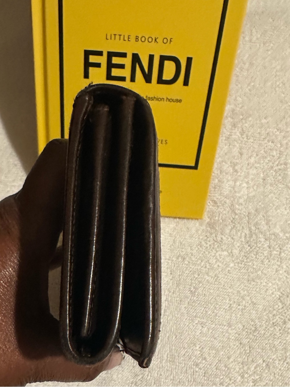 Authentic Fendi Zucca FF Long Wallet Brown Canvas Leather Vintage - Picture 6 of 12